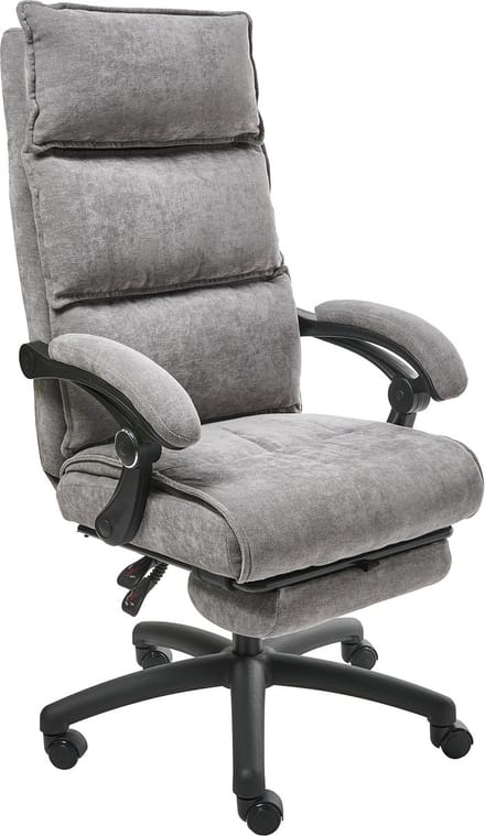 EATON - Directiestoel - Grijs - Chenille