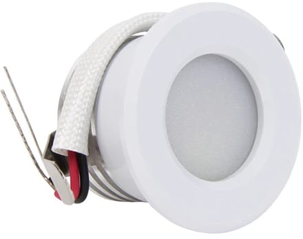 LED inbouwspot - mini 1.5W - 1 stuk - wit 3000K dimbaar IP44