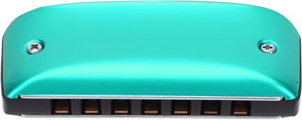 Mini Mondharmonica - Blaasinstrument - Muziek Maken - Duurzame Schelp - 7-gaats - Groen