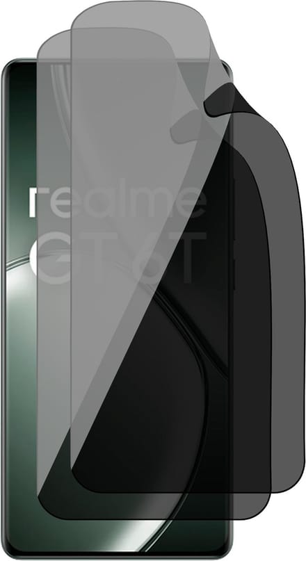 Privacy Screenprotector geschikt voor Realme GT 6T - 2x FlexGuard Screen Protector