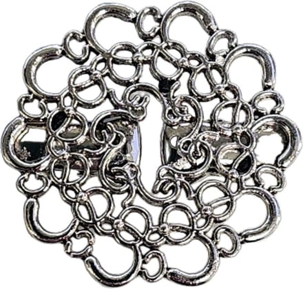 Fako Bijoux® - Vestsluiting Broche Rond - Vestclip - Bloem Open - 43mm - Zilverkleurig