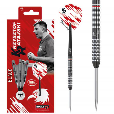 BULL'S Krzysztof Ratajski G2 Black 90% - Dartpijlen
