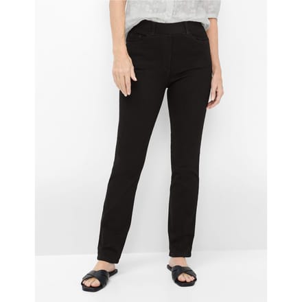 Raphaela by Brax Dames Instapbroek  Style LAVINA JOY BLACK, denim zwart, maat 38