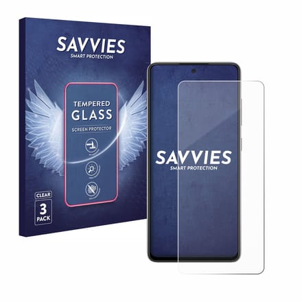 Savvies - Glas Screenprotector voor Samsung Galaxy A52s 5G - Gehard Beschermglas 9H 3 Stuks