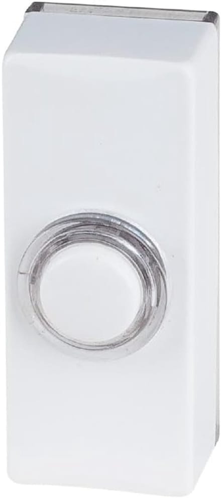 Belknop - Deurkruk - Huis Installatie - Verlichte Drukknop - 2.5x2.5x6cm - Wit