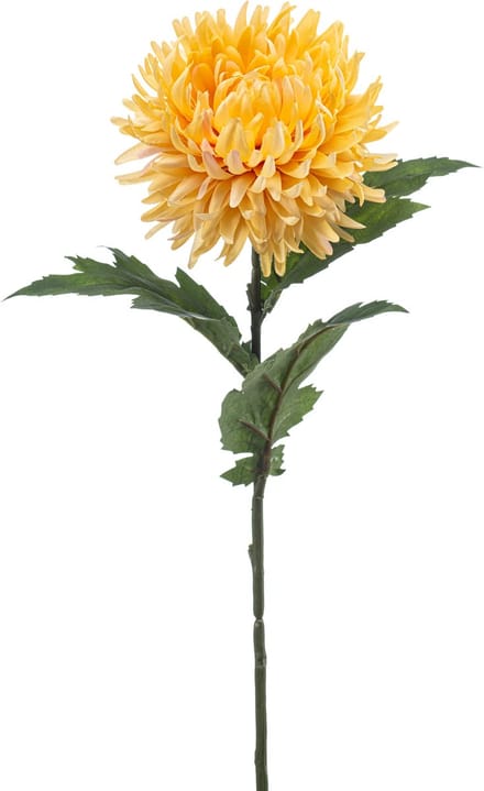 Emerald - Kunstbloem Chrysant geel 57cm - Kunstplant voor binnen