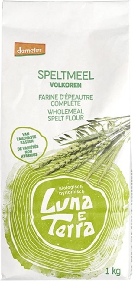 Luna E Terra Speltmeel volkoren demeter bio 1 Kilogram