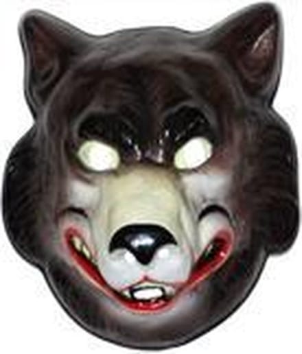 Masker - Wolf - Volwassen - Plastic - Bruin