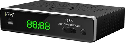 i-ZAP T385, Terrestrial, HD, DVB-T, DVB-T2, 1280 x 720 Pixels, 720p, 4:3, 16:9