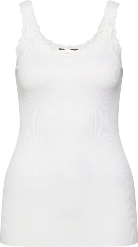 Rosemunde Babette Deep Back Silk Top Dames - Topjes - Wit - Maat XS