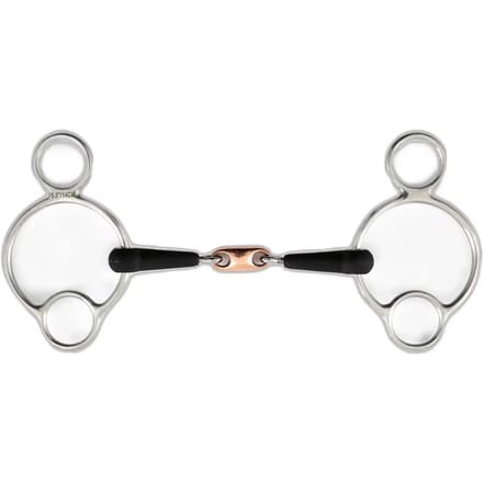 3 ring bit voor rubberen paarden Premier Equine