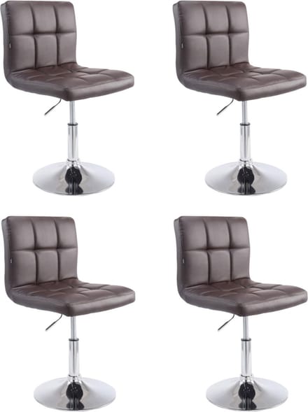 CLP Palma Set van 4 Lounger - Kunstleer bruin