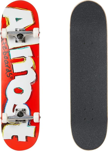 Compleet Skateboard 8.0 x 31.56 Inch Rood - Inclusief Trucks, Wielen en Lagers