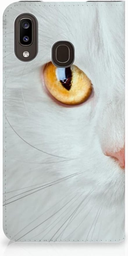 Samsung Galaxy A30 Hoesje maken Witte Kat