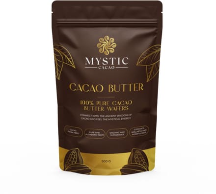 Cacao Boter Raw Wafers (Mystic Cacao) Biologisch 500g