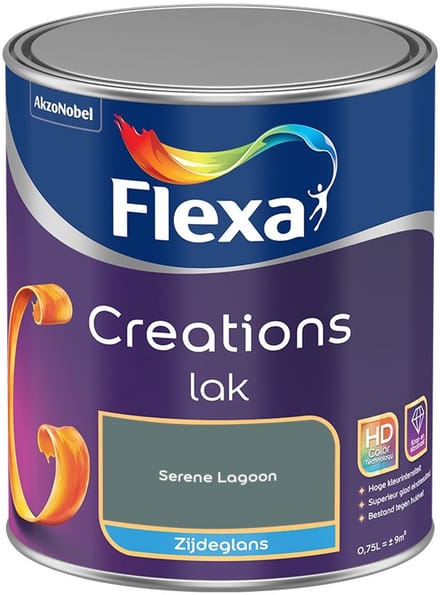 Flexa - Creations Lak Zijdeglans - Serene Lagoon - Mengverf - 750 Ml