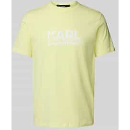 T-shirt met labelprint