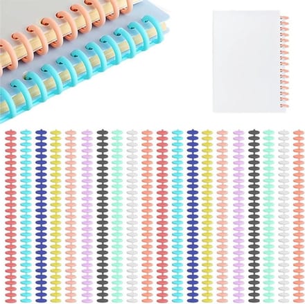 20 stuks bindringen, 30 ringen, plastic bindruggen voor A4, B5, A5, DIY papier