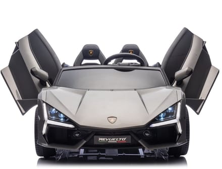 Lamborghini Revuelto 24V 2 Persoons Kinderauto Grijs