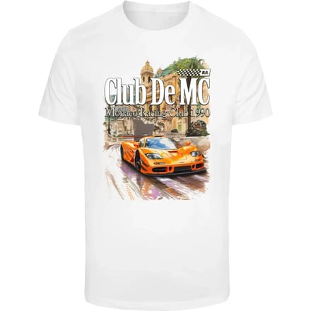 Mister Tee - Monaco Racing Club Heren Tshirt - XS - Wit