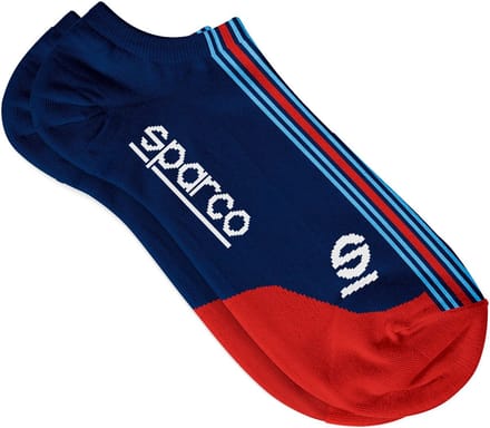 Sparco Martini Racing Kort Wit/Marineblauw/Rood Sokken - Marineblauw