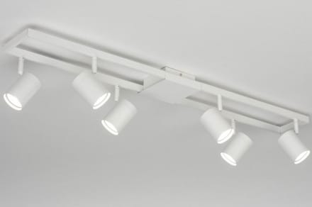 Lumidora Opbouwspot 73332 - MASON - 6 Lichts - GU10 - Wit - Metaal