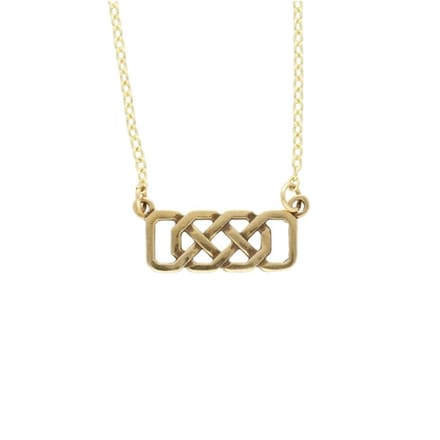 Bronzen Josephine-knoopketting(BZP1001)