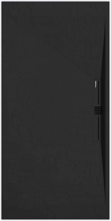 Sanifun douchebak Stone Side Black Slate 1600 x 900 P