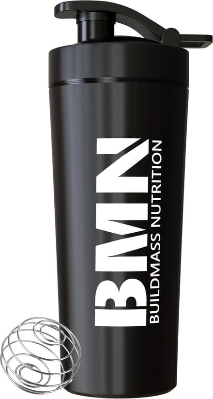 BMN® Premium RVS Shakebeker – Eiwit & Proteïne Shaker - Shakebekers – BPA Vrij – 740 ML – Zwart
