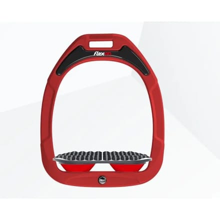 Endurance stijgbeugels Rood/Grijs/Rood Flex-On Green Composite