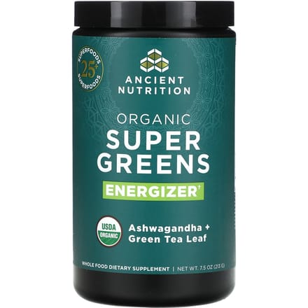 Biologische Super Greens, Energizer, 213G(7.5oz)