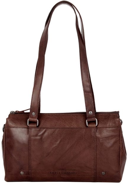 Leren Handtas - Jeannine - Donkerbruin
