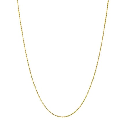 Bijoutheek Collier Basis Lang Gedraaid 90cm 2mm Goud