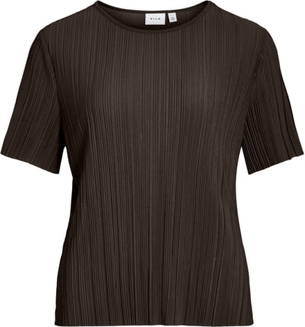 VILA - VIPLISA O-NECK S/S TOP - NOOS - Dames - Blouses