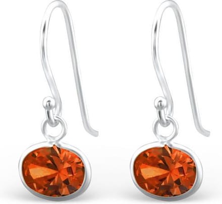Montebello Oorbellen Cara Orange - 925 Zilver E-Coating - 9x20mm