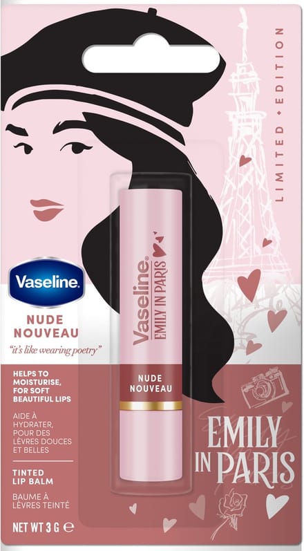 Emily In Paris Limited Edition Lip Balm Parisian Pink 3 g – Lip Balm, Moisturizing, For Women, Parisian Pink, Suitable For Daily Lip Care