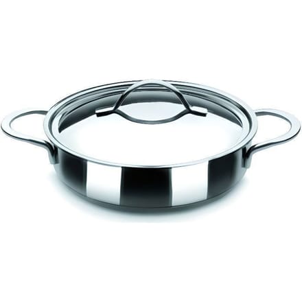 Ibili 605332 Noah Plat rond Inox 32 cm avec couvercle 605332