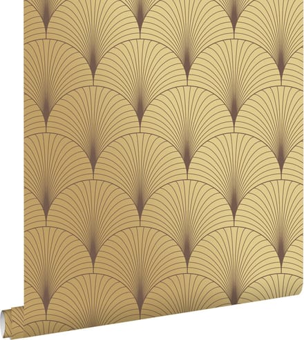 ESTAhome behang art deco motief goud - 53 cm x 10.05 m - 139782