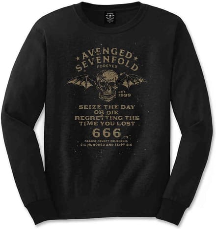 Avenged Sevenfold - Seize The Day Longsleeve shirt - L - Zwart