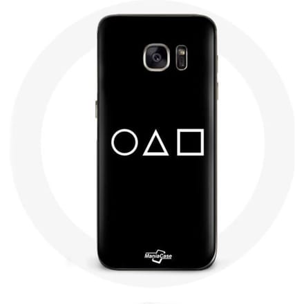 Coque - Samsung - Galaxy S7 - Protection rigide - Motif Squid Game - Fond noir noir