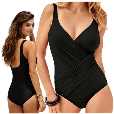 Sapphire - Monokini Plus Size - Slim Fit - Verwijderbare Push-Up Cups