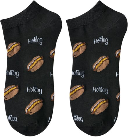 Clayre & Eef Grappige Sokken one size Zwart Polyester