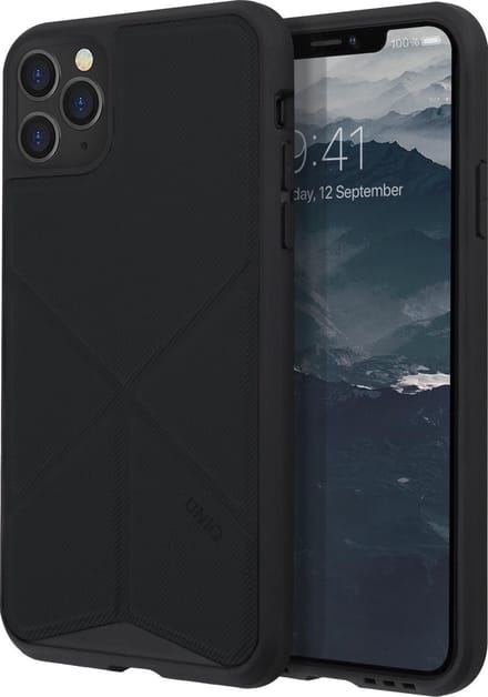 UNIQ Transforma Back Cover hoesje voor Apple iPhone 11 Pro Max - Zwart