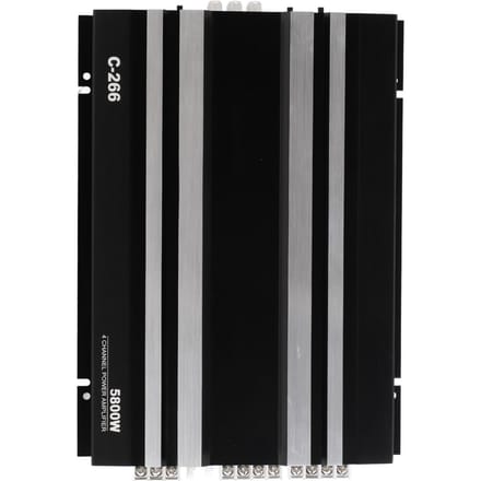 Auto Versterker 5800W 2 4 Ohm 4 Kanaals Hoge Efficiëntie Metaal Universeel voor Luidspreker Audiosysteem gray