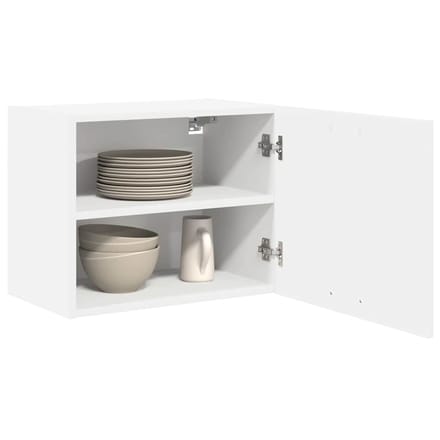 vidaXL - Hangkast - Wit - 50 - x - 31 - x - 40 - cm - Bewerkt - hout