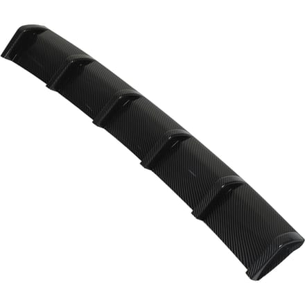 93cm Diffuseur de Pare-Chocs Arrière Motif Fibre de Carbone Style Sportif Aileron de Requin Déflecteur de Châssis Universel black
