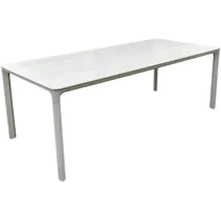 Central Park Alessio Eettafel - Sinterstone Wit - 100 X 220 X 75cm