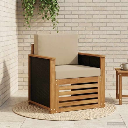 vidaXL - Buiten - Midden - Sofa - Naturel