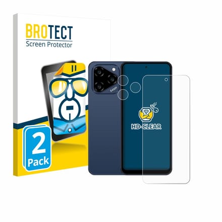 BROTECT - Screenprotector voor Acer Acerone Liquid S262F5 (Voor+Camera) - Folie Beschermfolie transparant 2 Stuks