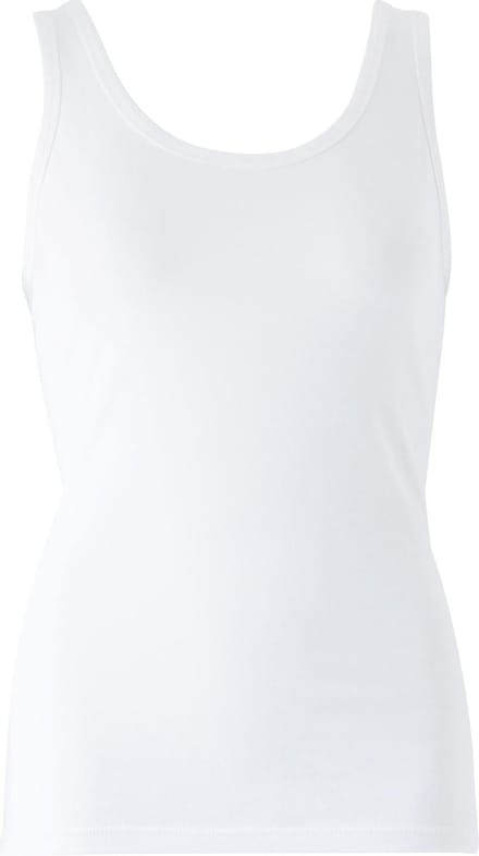 MOOI! Company - Basis Top Bonny - Hemdje met brede bandjes - Aansluitend model - Kleur  Wit - M